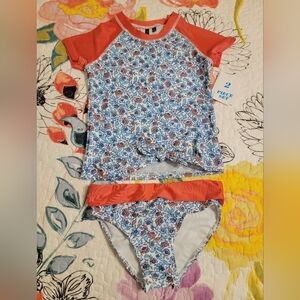 Aqua et Sol Girl's 2 pc Swim Suit